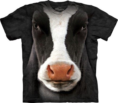 Kuh shirt black cow - t-shirt, face