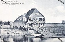 Fk Frankfurt ( Oder ) - Jahr 1928 - Crossenerstr. - Bootshaus des Ruder-Vereins.