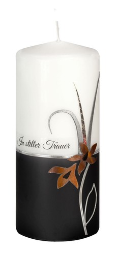 Trauerkerze in stiller - -, "in