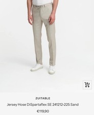 Zuitable Anzug Hose im sportlichen Style Gr 46 in beige /Sand Konfirmation 