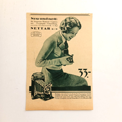 1933 zeiss ikon nettar - 1933, carl