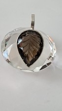 Silber Anhänger mit großem Rauchquarz