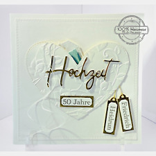 personalisierte Hochzeitskarte Geldgeschenk Glückwunschkarte Goldene Hochzeit