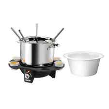 Unold 48645 Fondue Elegance Edelstahl Topf Hot Pot Käsefondue Fleischfondue