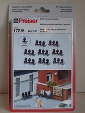 Preiser Bahnhof Sitzbänke 3