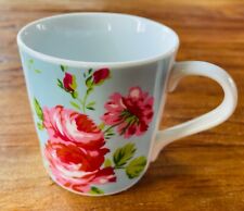 Ikea Rosali Tasse hellblau Rosalie Mug Rosen Dekor 0,25 Liter Porzellan