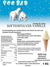 Softeispulver Vanille ICE BÄR für 5 Liter Softies Neu Und Ungeöffnet
