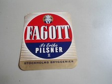 Altes Etikett Bier-Etikett Fagott Pilsner