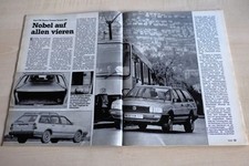 MOT 08/1986 VW Passat Variant syncro GT mit 136PS im TEST auf 4 Seiten