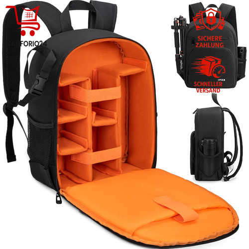 Kamerarucksack schwarz orange - kamerarucksack, schwarz-orange
