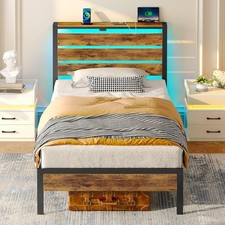 Metallbett Bettgestell mit LED