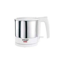 Cloer 4721 edelstahl/weiß Wasserkocher 1 Liter 1800 Watt