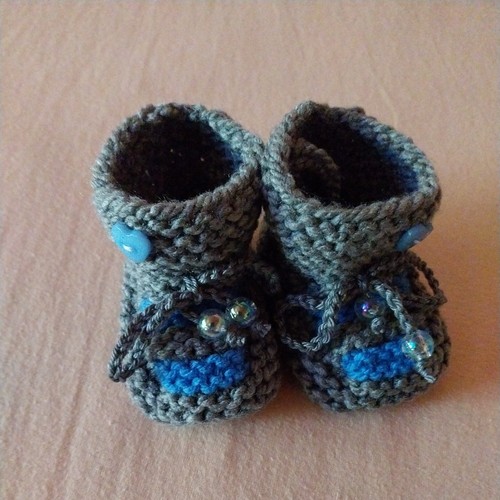 Babyschuhe gestrickt - babyschuhe,,