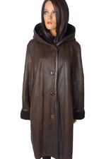 Edler Werner CHRIST Lammfellmantel Gr.44 46  Kapuze Baby  Lammfell Pelzmantel