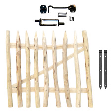 Gartentor Haselnuss Holztor Zauntor Staketenzaun Tür für Garten & Hof 50cm
