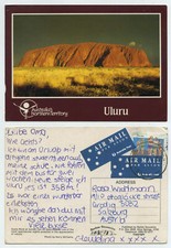 58235 - Australien - Uluru - Ayers Rock - Ansichtskarte, gelaufen 1992