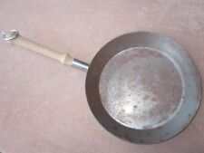 massive 1,4kg PROFI BRATPFANNE Pfanne UNBESCHICHTET STAHL HOLZGRIFF 28cm f GRILL