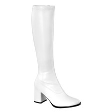 Sale GOGO-300 elegante Funtasma Damen Stretchstiefel Boots weiß Lederoptik Gr 37