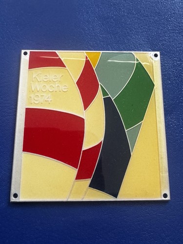 Kieler woche plakette 1974 - kieler,