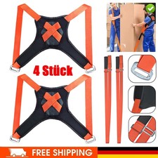 4Stück Tragegurte Umzug Möbel Shoulder Dolly Set 200kg Tragehilfe Transportg