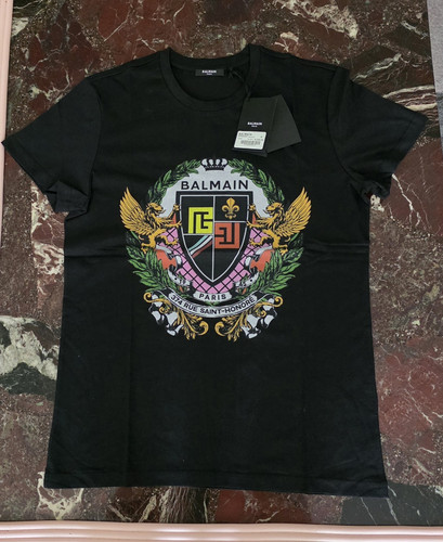 Balmain herren shirt schwarz - balmain, t-shirt