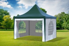 Gartenpavillon 3x3m pvc grün - 3x3m,