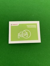 ORIGINAL SEAT SCHECKHEFT, ALLE