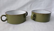 Melitta Ceracron Suppen-Tasse Vintage 2x Stück mit Henkel Grün