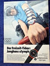 Junghans Olympic Armbanduhr,  originale Werbung aus 1970