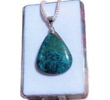 Chrysokoll Cabochon Anhänger