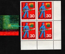 Bund 632 f49 ** Eckrand-4er-Block Formnummer 0a