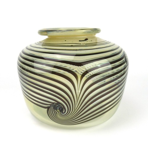 Erwin eisch glas vase signiert - erwin,