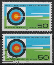 Berlin 1979 Lot **/o Mi 599 Weltmeisterschaft Bogenschießen Zielscheibe 0808A
