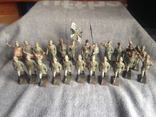 alte Massesoldaten viele Wehrmachtsoldaten für Lineol und Elastolin Figuren