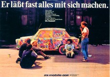 63-Ansichtskarte Trabant Sachsenring Zwickau Oldtimer Letzte Werbekampagne 1990