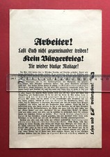 altes Flugblatt Prospekt