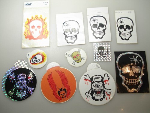 11x alte totenkopf skull mofa - totenkopf,