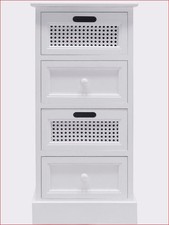 Kommode weiß 35x75x29cm Heine 4 Schubladen UVP:219€ 16.4