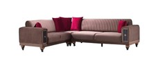 Ecksofa braun sofa designer - braun,