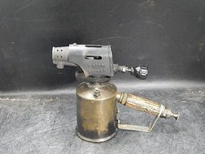 Hähnels Eureka 1 Bunsenbrenner Lötkolben alt Messing Holz