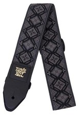 Ernie Ball 4093 Regal Black Jacquard Gitarrengurt Gitarre Bass Gurt Leder 5cm