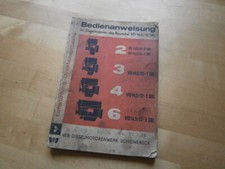 Diesel Motoren Baureihe VD 14,5/12 SRL, originale Bedienanweisung, DDR, 1971