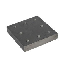 Anschweißplatte Flanschplatte für Flanschzugöse Zuggabel K80  verschiedeneGrößen