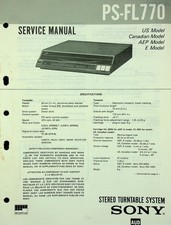 Service Manual Sony PS-FL770