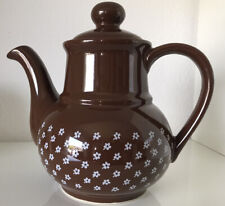 Top SÖDAHL Denmark DAISY weiße Blümchen Kanne Teekanne Kaffeekanne braun retro