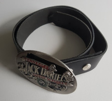 Gr. Jack Daniel's Gürtelschnalle aus Metall - mit 105x4cm Gürtel - guter Zustand