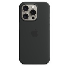 Original Apple iPhone 15 Pro Silikon Case MT1A3ZM/A Hülle MagSafe in Schwarz