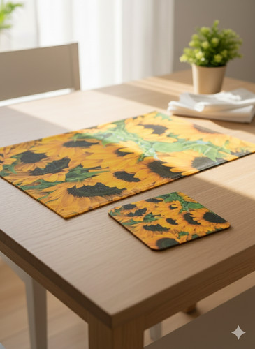Tlg platzset sonnenblumen - 8-tlg.,