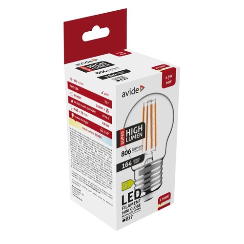 Avide led filament mini - led, globe
