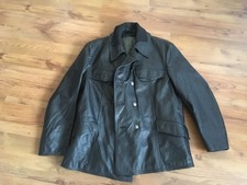 Lederjacke Polizei, alte Art, mit Innenfutter, Gr. 56